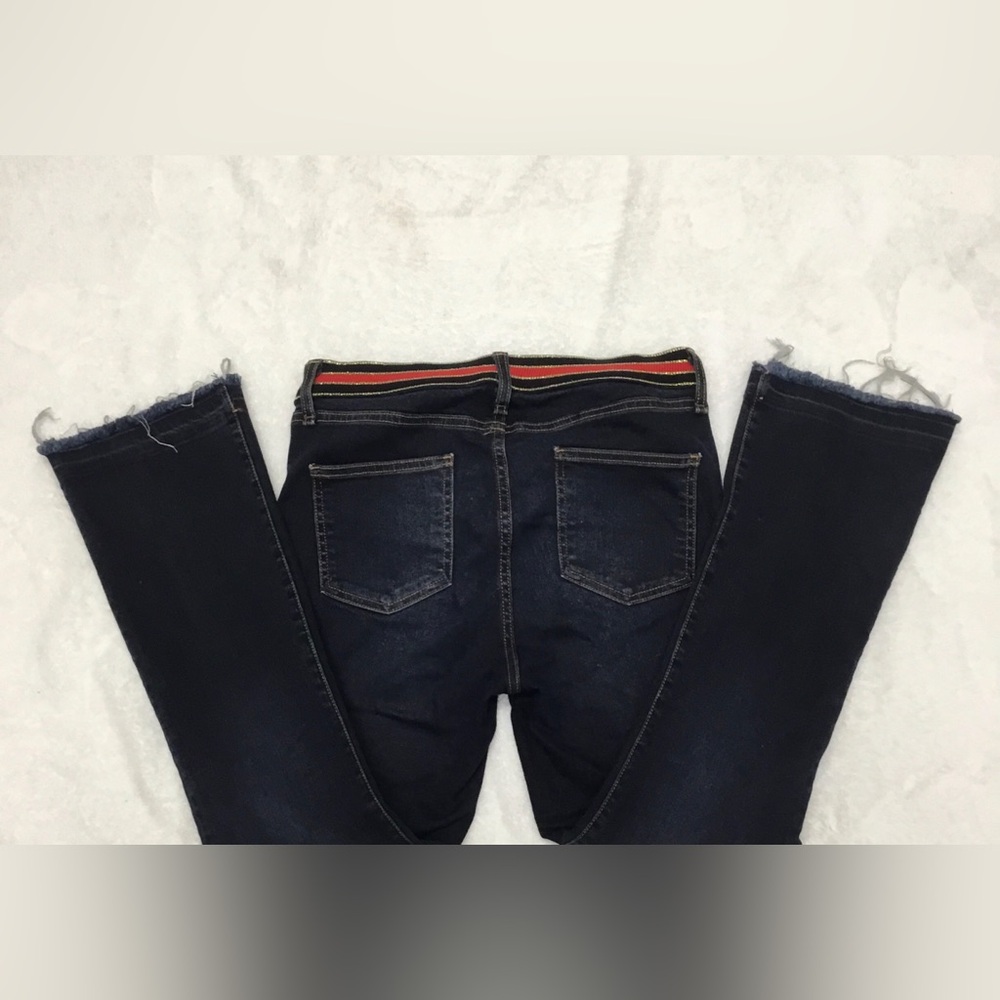 Veronica Beard Carolyn Baby Boot High Rise Stretch Tuxedo Waist Jeans SZ 27 - Picture 6 of 12